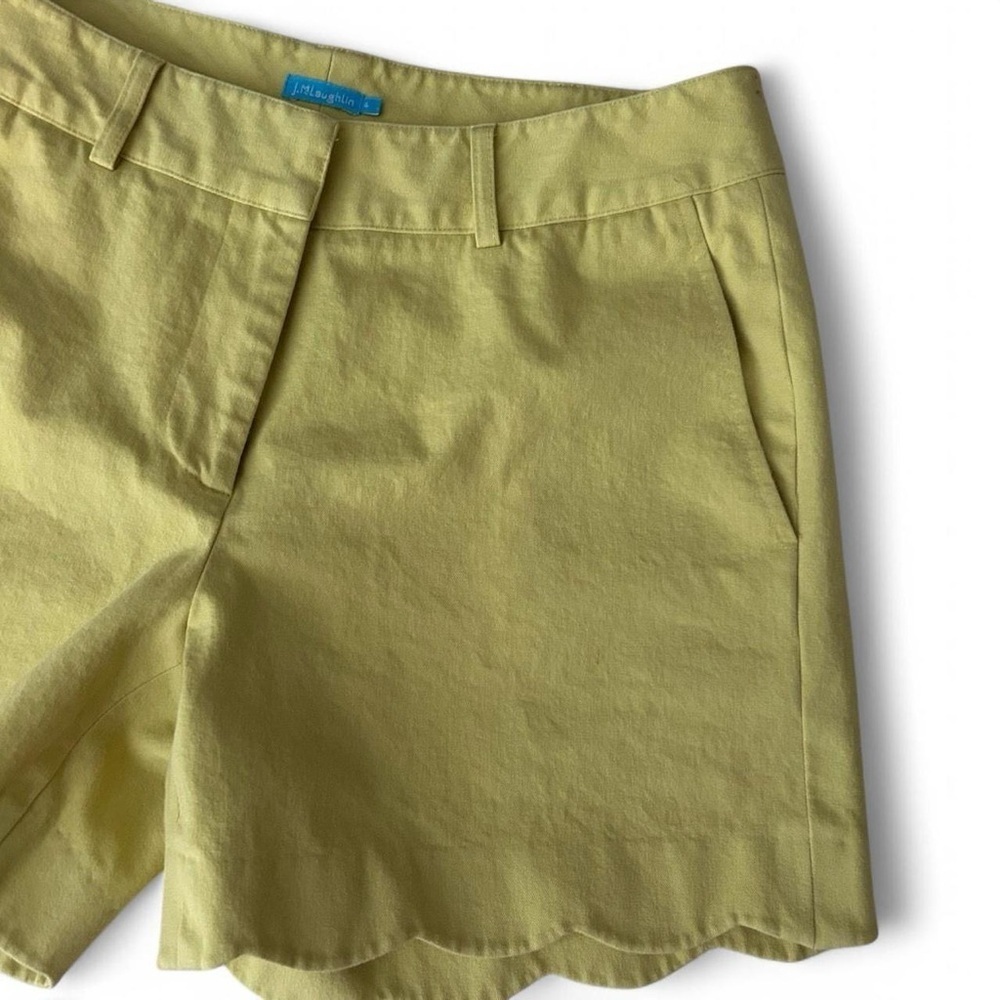 J. McLaughlin Petal Shorts – Scalloped Hem, Size 4, Mint Green